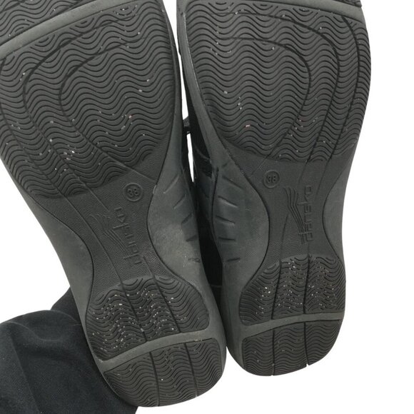 Dansko Heidi Black Suede Lace Up Comfort Sneaker Size 38 US 8 Shoes Walking - Picture 7 of 14